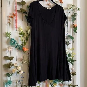 Rolla Coster slinky, black, scoop neck dress